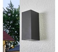 Applique Extérieure Xava À 2 Lampes, Gris Graphite Gris