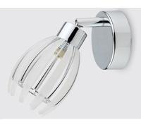 Applique EZZO HS 1xG9/33W, chrome/blanc mat L : 100, H : 190, douille G9, intensité lumineuse variable