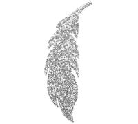 Applique Feuille Argentée à Motif de Cristaux pour Vêtements et | Résine Adhésive, Forme de Fleur, Décoration Artisanale, pour Robes, Serrage-tête, Créations Manuelles