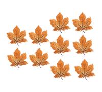 Applique Feuille D’érable Brodée Thermocollante 10 Pièces | Tissu Coloré, Usage Couture et Réparation, pour Chaussures et Pulls, Style DIY Arts Créatifs