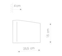 Applique Haga En Métal, Up & Down, Graphite