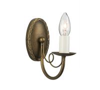 Applique Lampe En Acier Noir Doré B 8,5 Cm Luminaire D'Entrée 1 Flamme