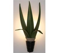 Applique/lampe Murale en Feuille de Palmier, Fabriquée à la Main à Bali à Partir de Matériaux Naturels, Bois de Palmier - Modèle Formentera Vert, Fibredeverre, 60x27x20 cm, Les Appliques Murales