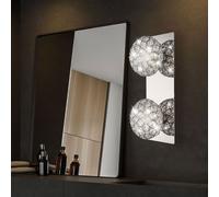 Applique Lampe Sphérique Lustre en Cristal G9 2-Flammig de Salon Clair Chrome