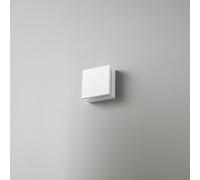 Applique LED 10W 700Lm 3000K en métal blanc, diffuseur orientable, design moderne pour intérieur, dimensions 12x12x4.5/13 cm par la marque Perenz