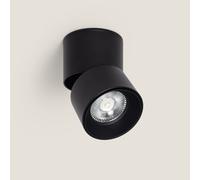 Applique LED Aluminium Ronde New Onuba 7W Noire [EEK: F]