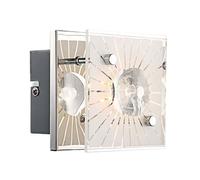 Applique LED applique murale motif verre chrome cristaux H 10 cm salon chambre