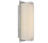 Applique LED couloir lampe Escalier lampe Chrome applique chambre, verre dépoli. 6W 470lm blanc chaud, LxH 11x28 m