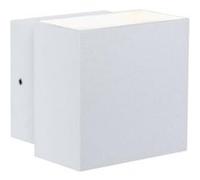 Applique LED Cybo IP65 carré 100x100mm 2700K 2x3,5W 355lm / 355lm 230V 85° Blanc Aluminium Blanc G