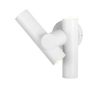 Applique d'extérieur, applique murale, lampe de jardin, spot orientable, blanc, aluminium, IP44