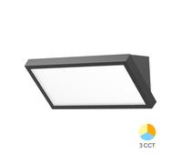 Applique LED extérieur Braytron 20W 2000lm 3en1 Noir IP65
