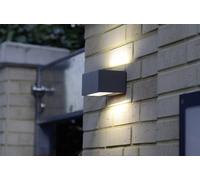 Applique LED extérieure ECO-Light Gemini 1891 S GR LED intégrée anthracite
