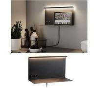 Paulmann 96773 Applique LED Jarina USB C 4,5 / 1x1,6W 540lm / 200lm gradable 350x170mm Noir mat Métal 3000K