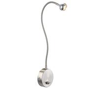 Applique LED luminaire mural lampe DEL éclairage bras flexible lecture chrome interrupteur