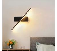 Applique LED Minimaliste Applique Lumière Chaude 3000K métal À l'intérieur Spot Mural Pivotant Lampe de Lecture Moderne Chambre Appliques murales Couloir Escaliers Salon Eclairage Mural 10W