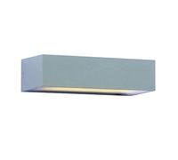 Applique LED moderne V-TAC 9W - Taille moyenne - 3000K Blanc chaud - IP65 Lampe extérieur étanche - Corps en aluminium gris moulé sous pression - Eclairage mural compatible avec les capteurs