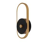 Applique LED moderne V-TAC - IP54 - Corps noir + laiton antique - 15W - 1650 Lumens - 4000K