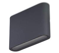 Applique LED Noir 8W extérieur et intérieur - IP54 Up undamp; Down extérieur - luminaire 300lm aluminium - spot extérieur façades - lampe