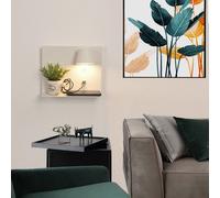 BarcelonaLED Applique murale LED aluminium blanc avec base de charge USB, spot orientable de 6 W blanc chaud 2 700 K et interrupteur pour chambre, lit, tête de lit, lecture salon