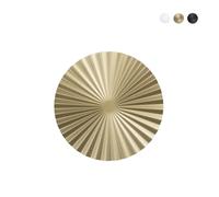 Applique LED ronde en métal plissé style vintage Anadara
