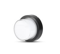 Applique LED ronde - Extérieur - Sans capuchon - IP65 Waterproof - Noir - 7W - 550 Lumens - 3000K