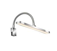 Applique LED salle de bain Applique murale variateur de lumière miroir, métal chromé, 4W 400Lm blanc chaud, blanc neutre, L 30 cm