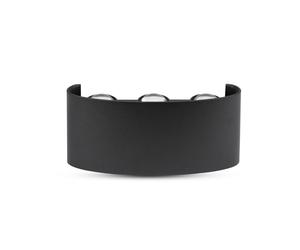 Applique LED semi-ovale V-TAC - Bridgelux - Noir - IP54 - 6W - 540 lumens - 3000K