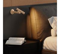 Applique liseuse sans fil beige zoom wall