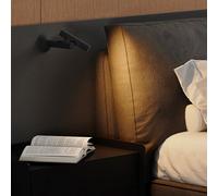 Applique liseuse sans fil noir zoom wall