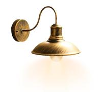 Applique Loft - Applique rétro antique, diamètre du couvercle de la lampe 24 cm | Construction en fer robuste de 700 g, tension 90-240 V, lumière intérieure et extérieure étanche, éclairage de couloir