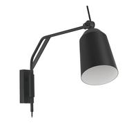 Applique LORETO E27 1X40W en acier noir et blanc 670x140x365mm