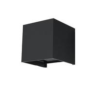 Applique LUCA noir LED IP54 1xLED 7W aluminium 10x10x10cm Sollux Lighting