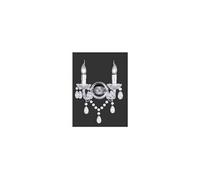 Applique lüster chromé transparent claire 2x40w e14