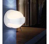Applique murale up down lampe d'extérieur éclairage de façade boule lumineuse de balcon blanc, aluminium, 1x LED 12W 520Lm blanc chaud, HxLxA 20x20x18 cm