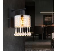 Applique Luminaire Lampe De Chambre Lampe Murale Cristaux De Verre H 26 Cm