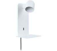 Applique Malena USB C GU10 230V max. 5W Blanc dépoli Blanc dépoli G