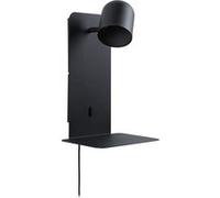 Paulmann 71099 Applique Malena USB C GU10 230 V Max. 5W Noir Mat Lampe de Lecture Murale, Métal
