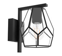 Applique MARDYKE E27 1X40W en acier noir 145x0x205mm