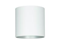 Spot en saillie XL POINT en métal blanc-argent D : 12,7 cm H : 12,5 cm GU10 interchangeable pour couloir cuisine salon spot plafonnier en saillie intérieur haute tension