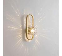 Applique Moderne Salon TV Fond Applique Simple Couloir lumière, Applique Murale Circulaire avec Couvercle en Verre Chambre éclairage de Chevet Applique Murale, piédestal E27, Applicable à la Lampe de