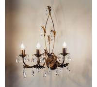 Applique mural en cristal Teresa ONLI, dimmable, bronze, Salon / Salle à manger, Métal, Antique, Applique