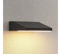 Lucande LED Applique Exterieur Auda (Moderne) en Noir Aluminium (1 lampe,à), Murale Luminaire Lampe Jardin Eclairage d’exterieur