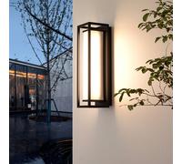 Applique mural extérieur LED Banetti Lucande, noir, Aluminium, Moderne, Applique Exterieur LED