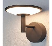 Applique mural extérieur LED Fenia Lucande, noir, Aluminium, Moderne, Applique Exterieur LED