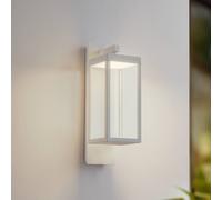 Lucande LED Applique Exterieur Ferdinand (Moderne) en Blanc Aluminium (1 lampe,à), Murale Luminaire Lampe Jardin Eclairage d’exterieur