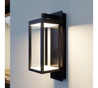 LED Applique Exterieur Ditta (Moderne) en Noir Aluminium (1 lampe,à), Exterieur, Murale Luminaire Lampe Jardin, Eclairage d’exterieur