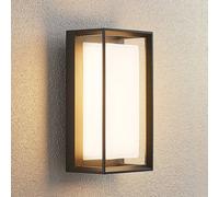 Applique mural extérieur LED Ismera Arcchio, noir, Verre, Moderne, Applique Exterieur LED