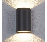 Applique mural extérieur LED JALE Lucande, noir, Aluminium, Moderne, Applique Exterieur LED