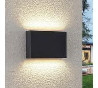 LED Applique Exterieur Jarte (Moderne) en Noir (1 lampe,à), Exterieur, Murale Luminaire Lampe Jardin, Eclairage d’exterieur