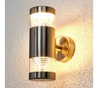 Applique mural extérieur LED LANEA Lindby, gris, Inox, Moderne, Applique Exterieur LED
